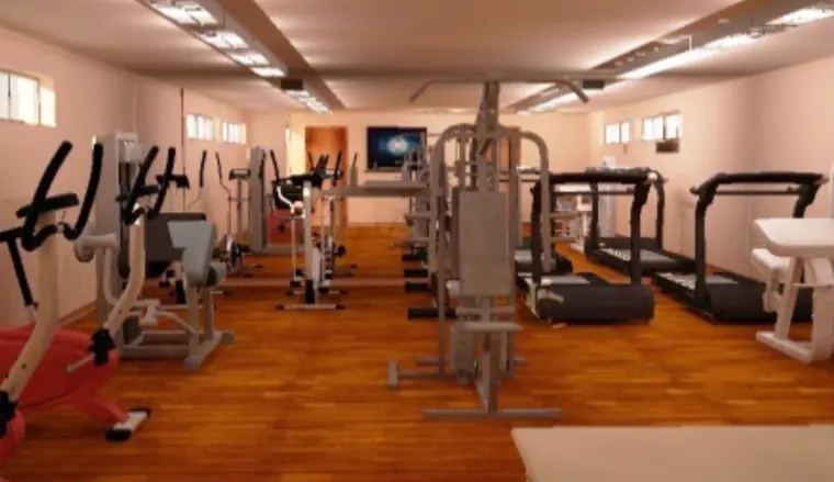 Gimnasio para personal, Subestación San Cristóbal, CHILECTRA, Recoleta